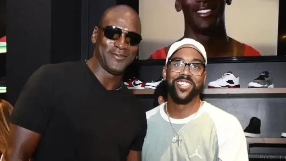 Michael Jordan e o filho Marcus Jordan