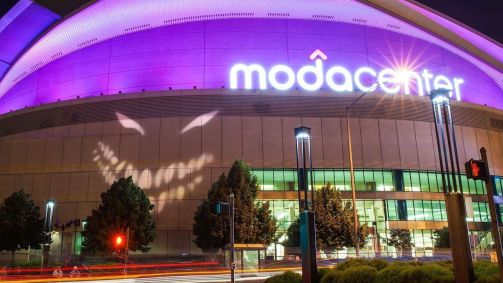 Moda Center, em Portland, no Oregon, nos Estados Unidos