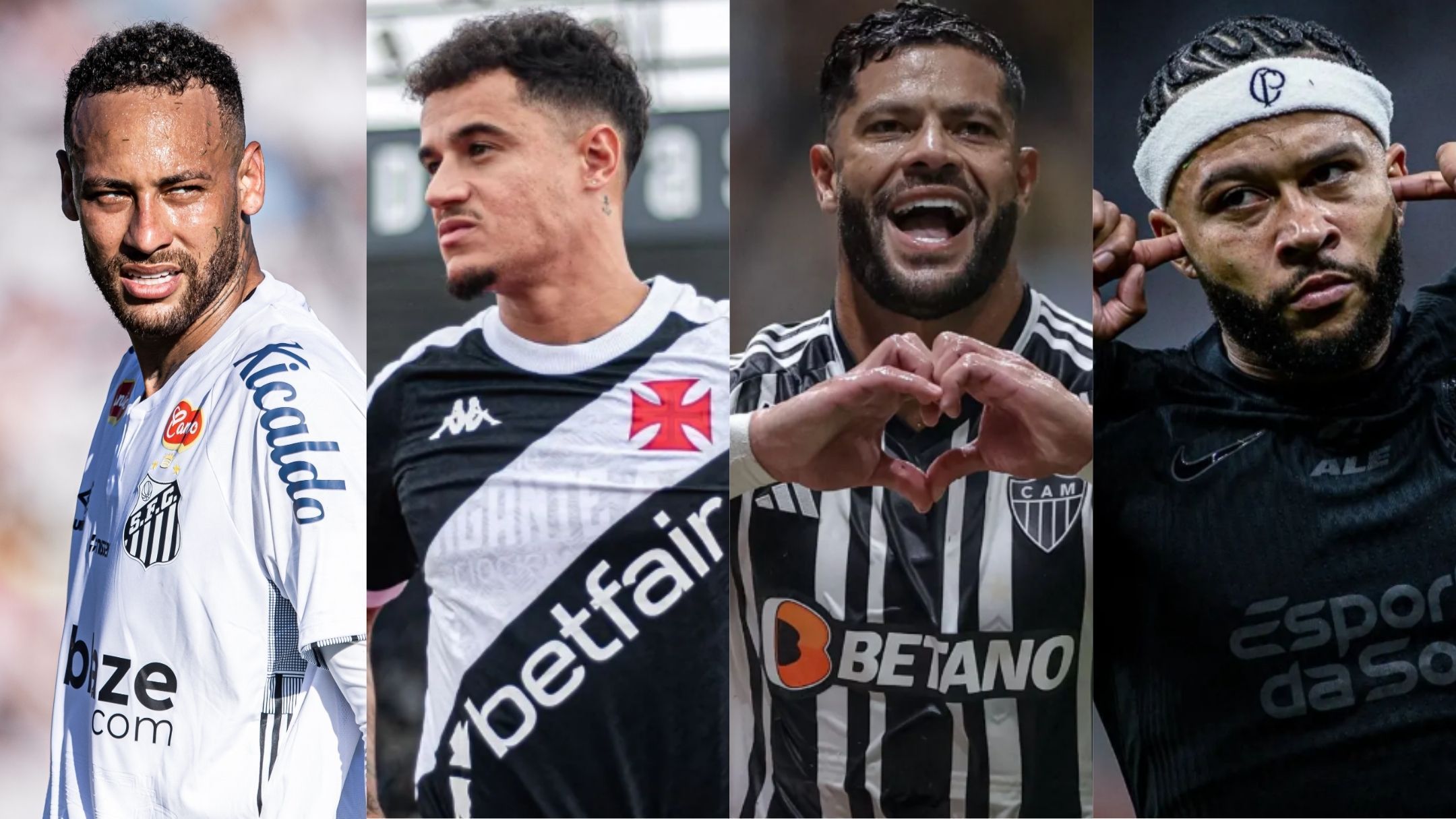 Neymar, Coutinho, Hulk e Memphis: quem são os jogadores mais populares nas redes?