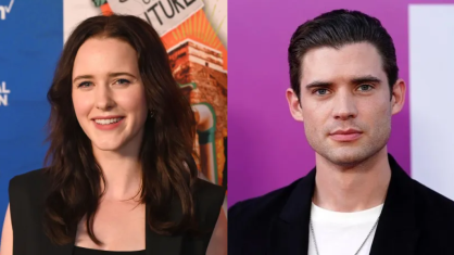 Montagem com Rachel Brosnahan e David Corenswet