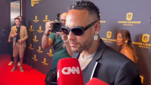 Neymar na cerimônia de draft da Kings League