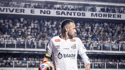 Neymar em reestreia pelo Santos