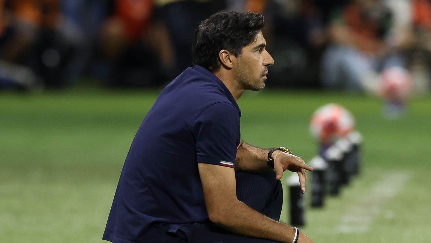 Abel Ferreira, técnico do Palmeiras, durante empate contyra o Corinthians