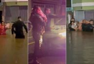 Policiais resgatam bebês em meio a enchente na zona leste de SP; veja vídeo