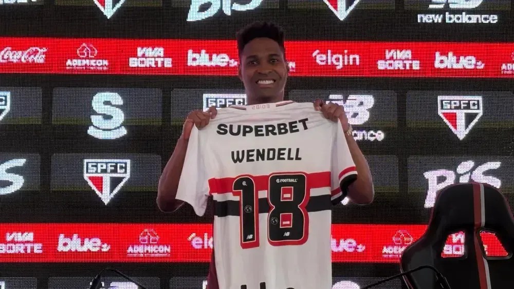 Reforço Wendell disputará posição com Enzo Díaz no São Paulo