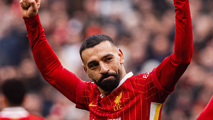 Salah foi o autor de um dos gols do Liverpool