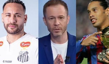 Tiago Leifert crava: "Neymar é melhor que Ronaldinho Gaúcho"