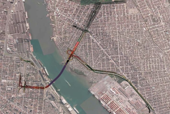 A obra do túnel será realizada por meio de uma parceria público-privada • Divulgação