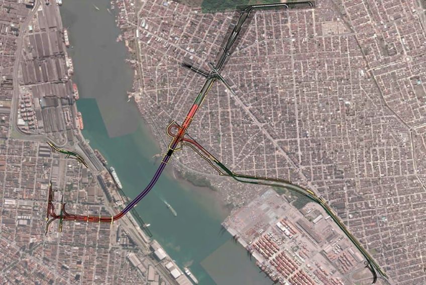 A obra do túnel será realizada por meio de uma parceria público-privada • Divulgação