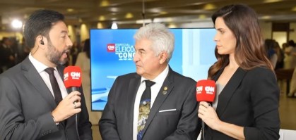 O senador Marcos Pontes (PL-SP), candidato à presidência do Senado