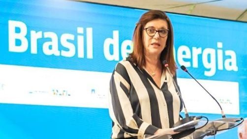 Magda Chambriard, CEO da Petrobras, discursa no Fórum Brasil de Energia