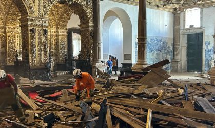 MPF recomenda medidas emergenciais em igreja de Salvador onde teto desabou