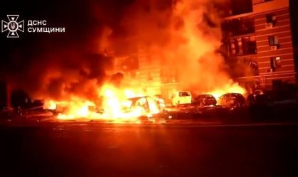 Rússia lança ataque com drones e causa grande incêndio, diz Ucrânia