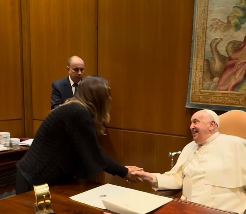 Janja e Papa Francisco