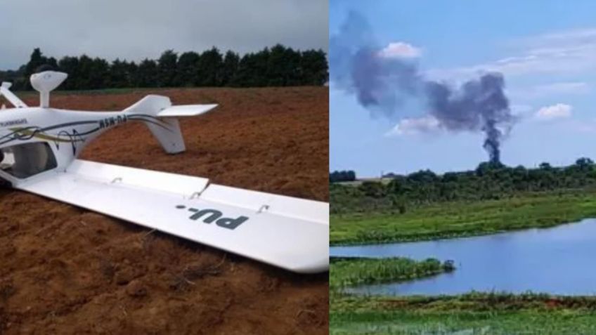 Avião que caiu no interior sofreu acidente em 2019 • Divulgação