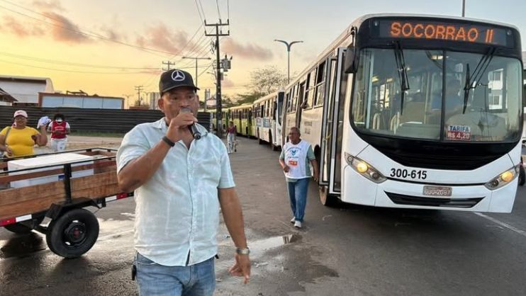 Sindicalistas fazem protesto durante greve de ônibus em São Luís (MA)