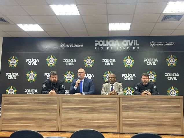 Polícia Civil do RJ fala de operação contra o CV • Divulgação