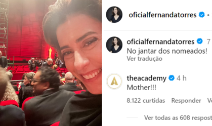 academia comenta post fernanda torres