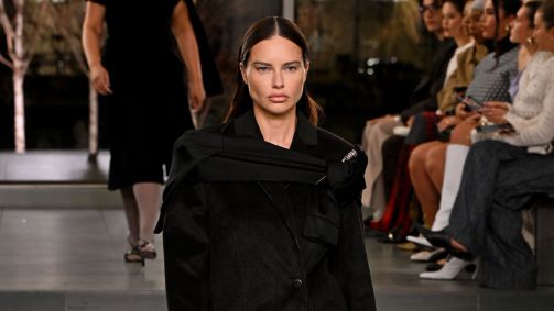 Adriana Lima na Semana de Moda de Nova York