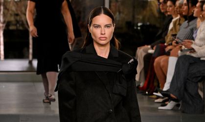 Adriana Lima na Semana de Moda de Nova York