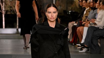 Adriana Lima na Semana de Moda de Nova York