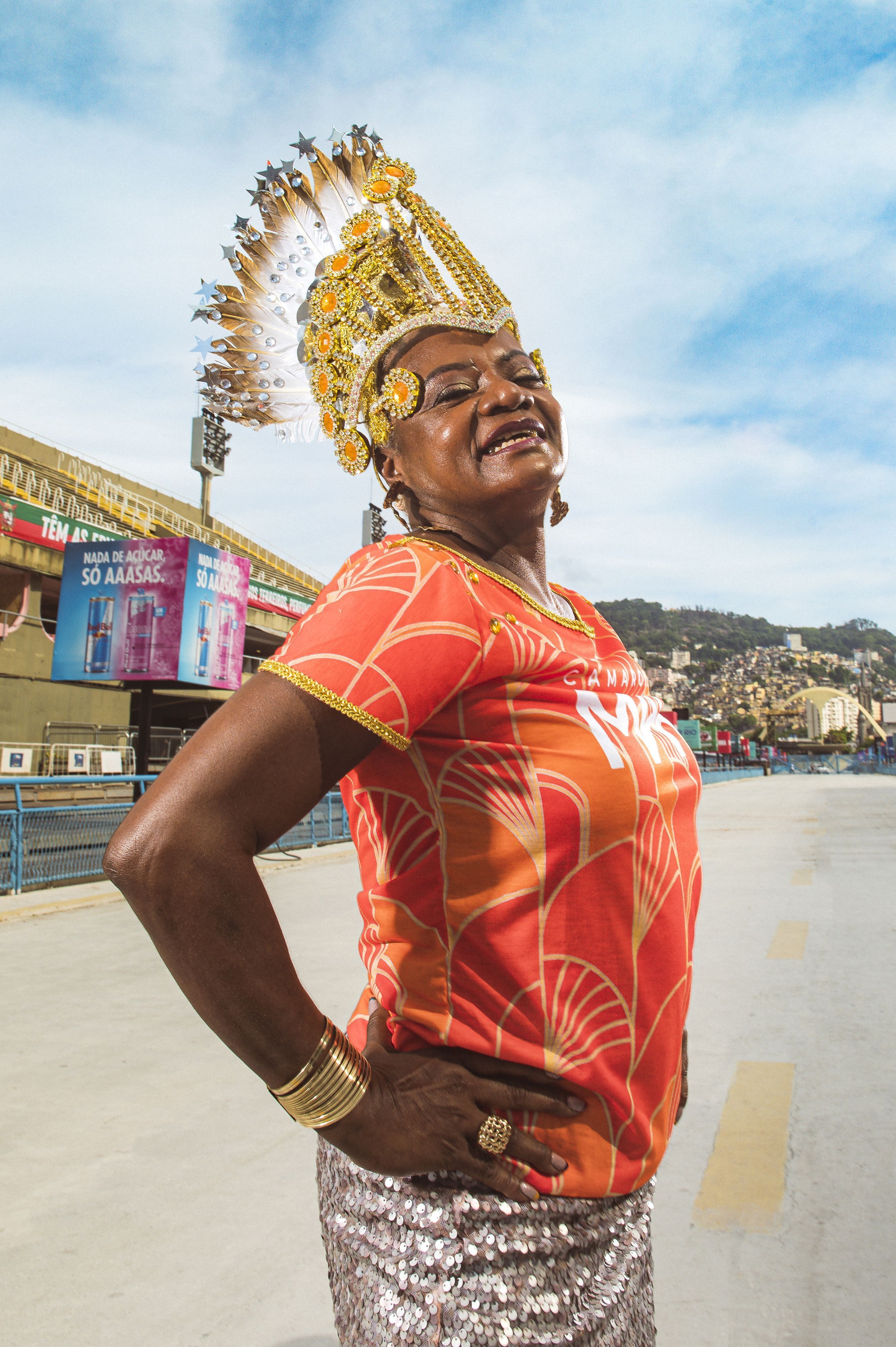 Aldione Senna é uma das principais passistas do Carnaval do Rio de Janeiro • Divulgação/@alexwoloch/Camarote Mar