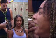 BBB25: Vinicius corta fio de microfone ao confundí-lo com cabelo de Aline