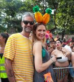 Ana Claudia Michells no bloco Acadêmicos do Baixa Augusta, em São Paulo