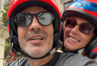 Ana Hickmann mostra passeio de moto com Edu Guedes pela 1ª vez