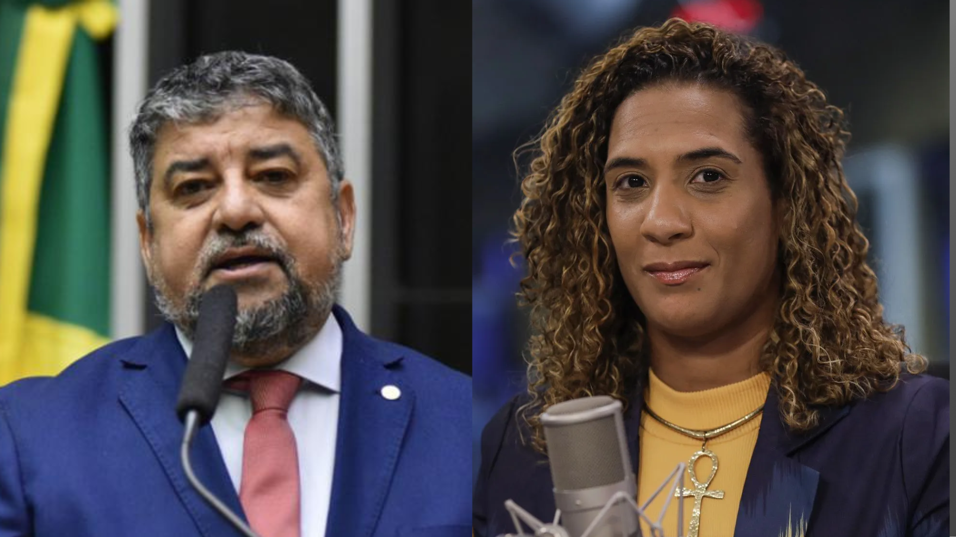 Washington Quaquá e Anielle Franco