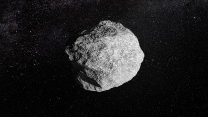 Uma impressão artística mostra um asteroide genérico. Detectar a ameaça de objetos próximos à Terra, como asteroides, que podem causar danos ao nosso planeta é o foco principal da Nasa e de outras organizações espaciais