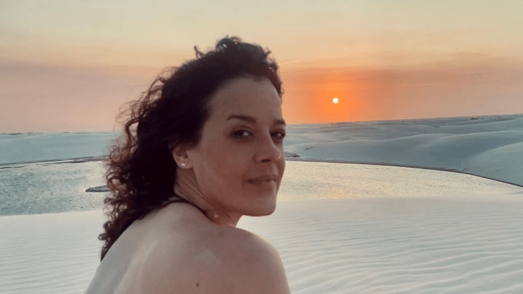 Maeve Jinkings em Ainda Estou Aqui • Reprodução/Instagram