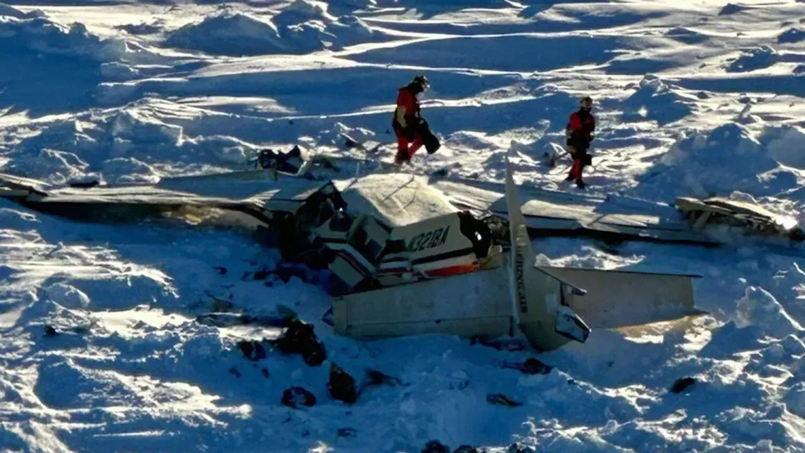 Avião com 10 passageiros caiu no Alasca, Estados Unidos