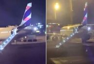 SP: Voo da Latam atrasa 4 horas após passageiro acionar escorregador