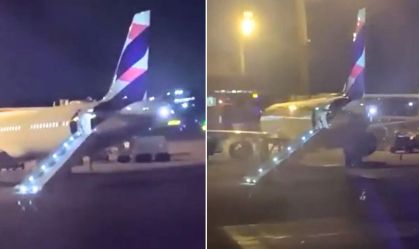 SP: Voo da Latam atrasa 4 horas após passageiro acionar escorregador