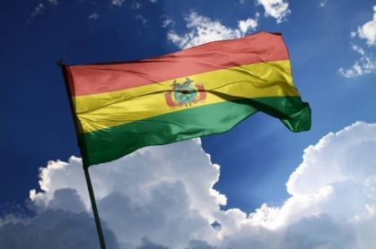 Bandeira da Bolívia.
