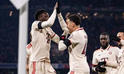 Bayern em sua última partida contra o Celtic