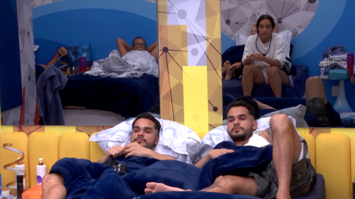 Integrantes do Quarto Fantástico se reuniram após a vitória de Vitória Strada na prova do Líder do BBB 25