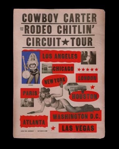 Beyoncé divulga locais da turnê de Cowboy Carter • Instagram/Beyoncé