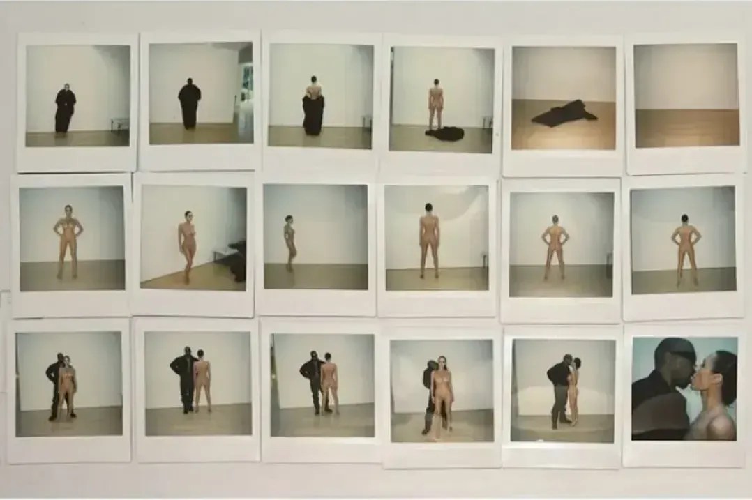 Bianca e Kanye mostram cliques ensaiando poses antes de polêmica no Grammy 2025 • Instagram/Bianca Censori