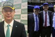 Parlamentares da oposição e governistas têm guerra de bonés temáticos