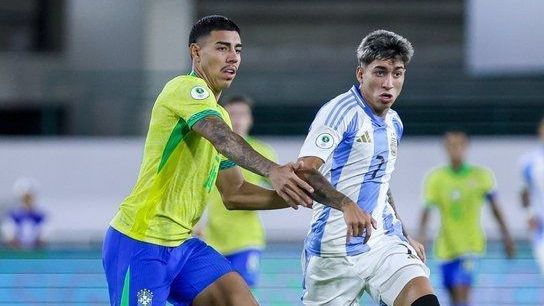 Brasil buscou empate contra a Argentina no Sul-Americano Sub-20