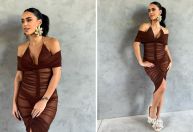 Bruna Biancardi usa vestido de R$ 600 em festa de Neymar; veja detalhes
