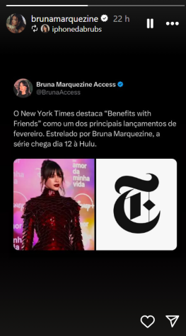 Bruna Marquezine celebra reconhecimento internacional de "Amor da Minha Vida" • Instagram/ Bruna Marquezine