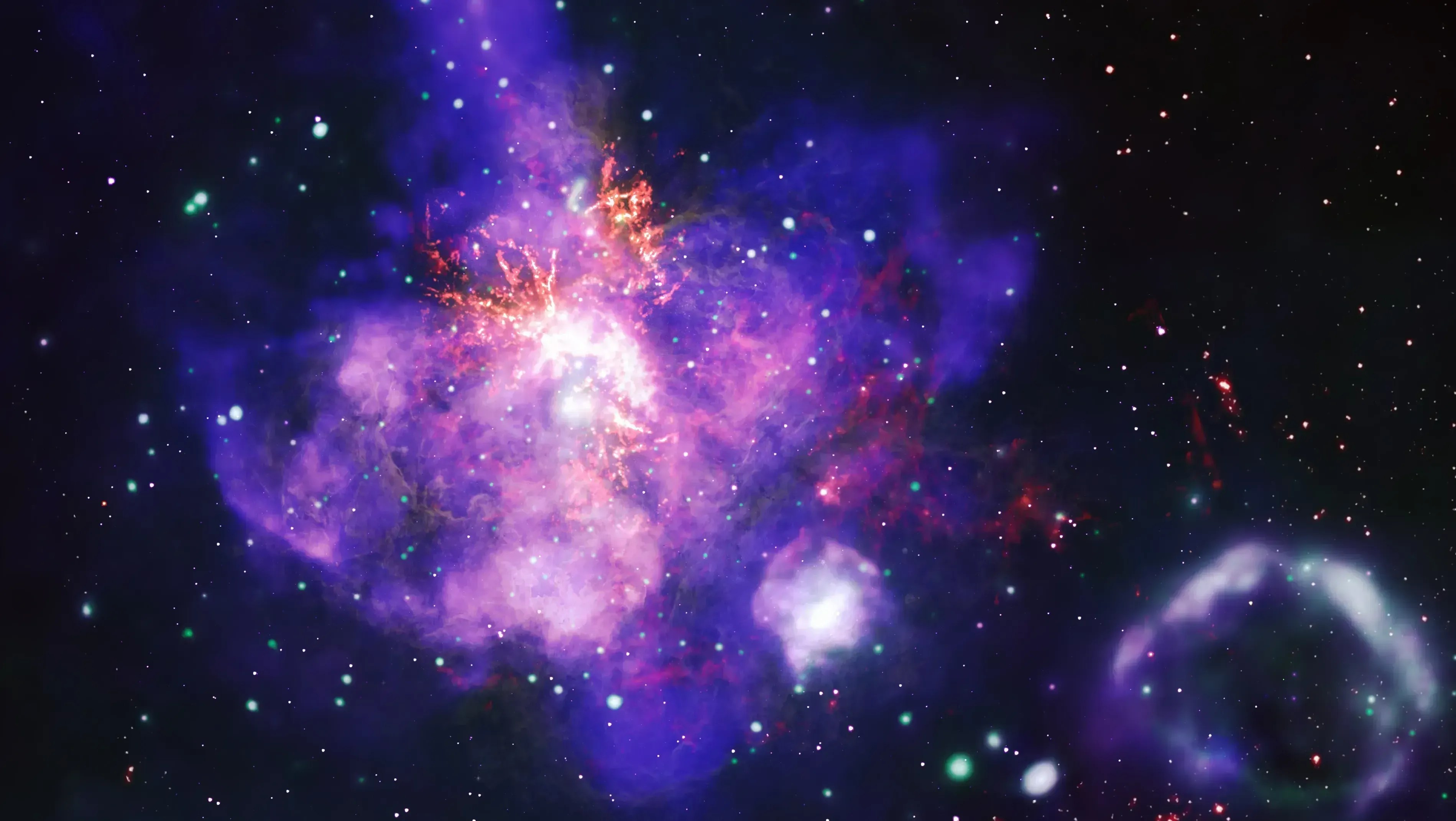 Essa é a imagem de raio X mais profunda já feita da região de formação de estrelas chamada 30 Doradus