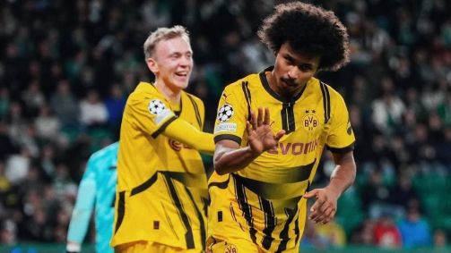 Borussia Dortmund venceu Sporting em Portugal e fica próximo das oitavas da Champions