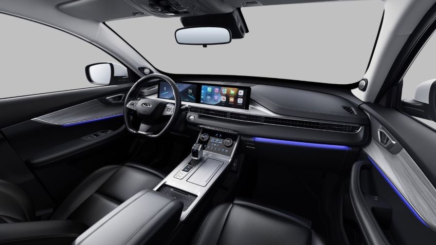 Interior do novo Tiggo 7 Pro Plug-in Hybrid • Divulgação