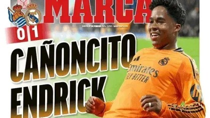 Capa do jornal Marca desta quinta-feira (27)