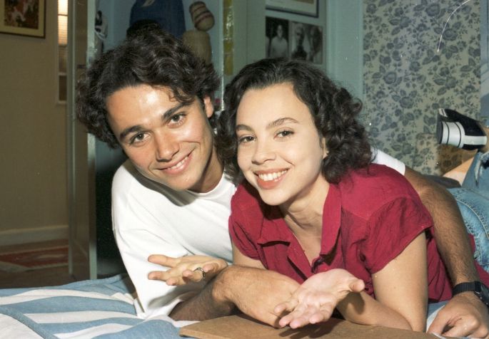 Carla Marins e Angelo Paes Leme (Joyce Assunção e Caio, em "História de Amor") • TV GLOBO / Arley Alves