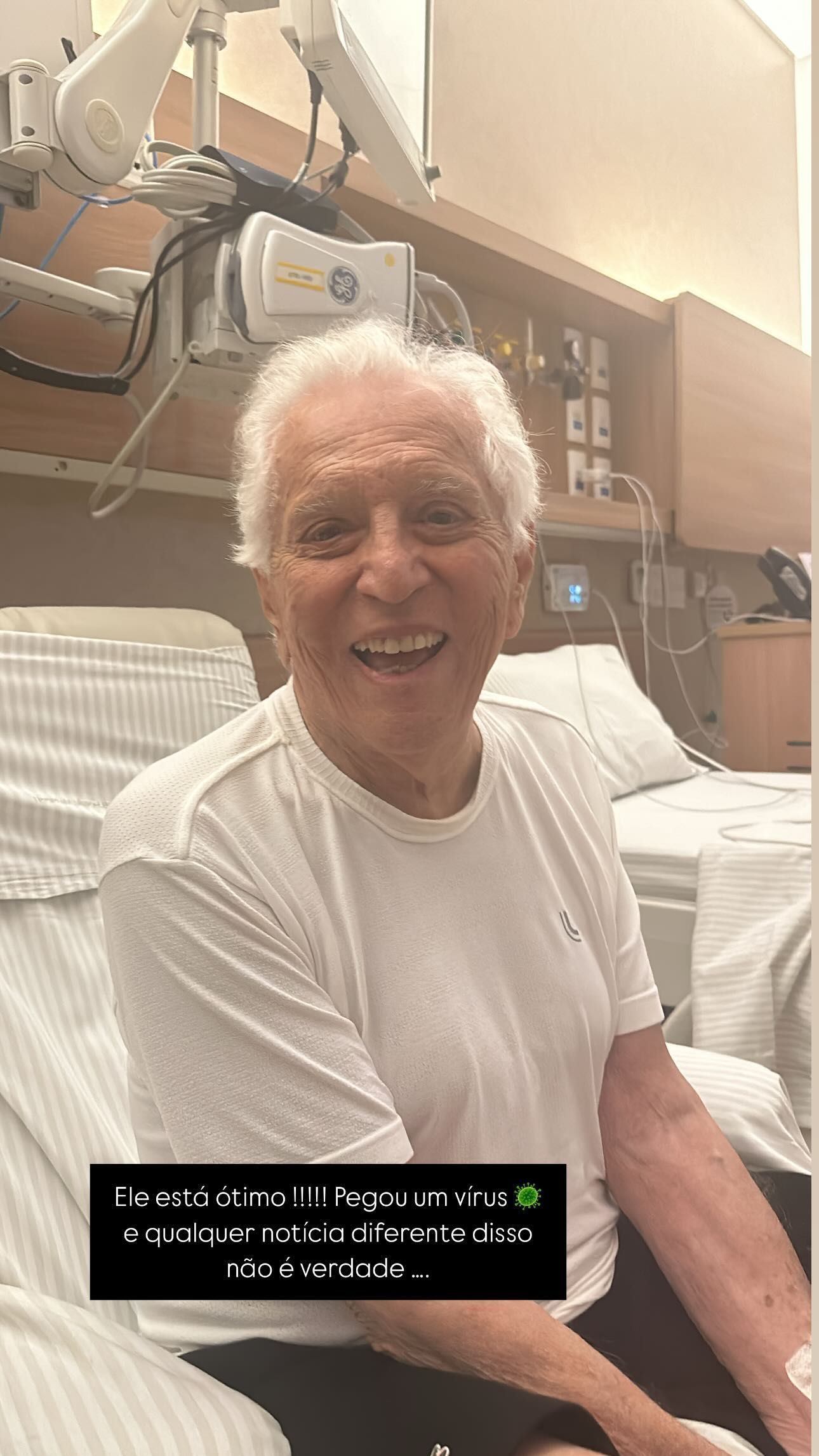 Carlos Alberto de Nóbrega está internado em São Paulo • Instagram/Renata de Nóbrega